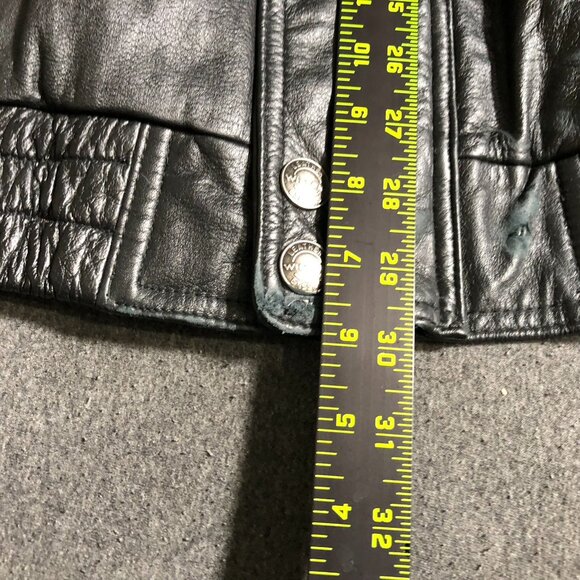 Wilsons Men Leather Bomber Jacket Size XXLT Black Thinsulate Full Zip Moto Biker - Picture 8 of 16